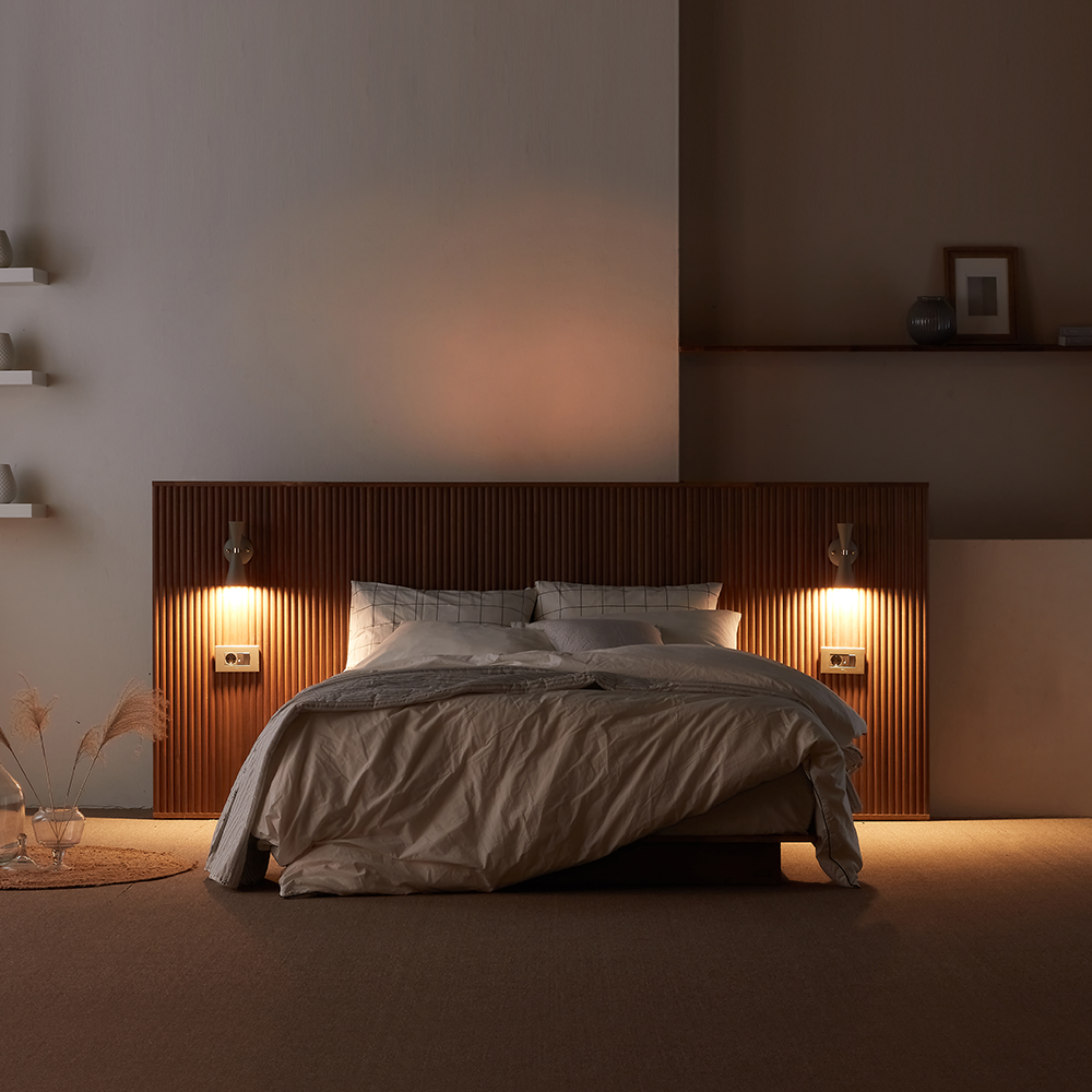 슬립퍼 아라 신혼 부부 트윈 템바보드 원목 호텔 호텔형 호텔식 침대 프레임 LK 라지킹 A타입 H150