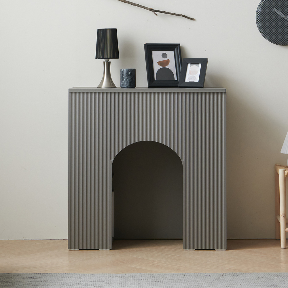 윈썸 클로버 800 아치형 콘솔 장식 선반장 벽난로 장식장 진열장 수납장