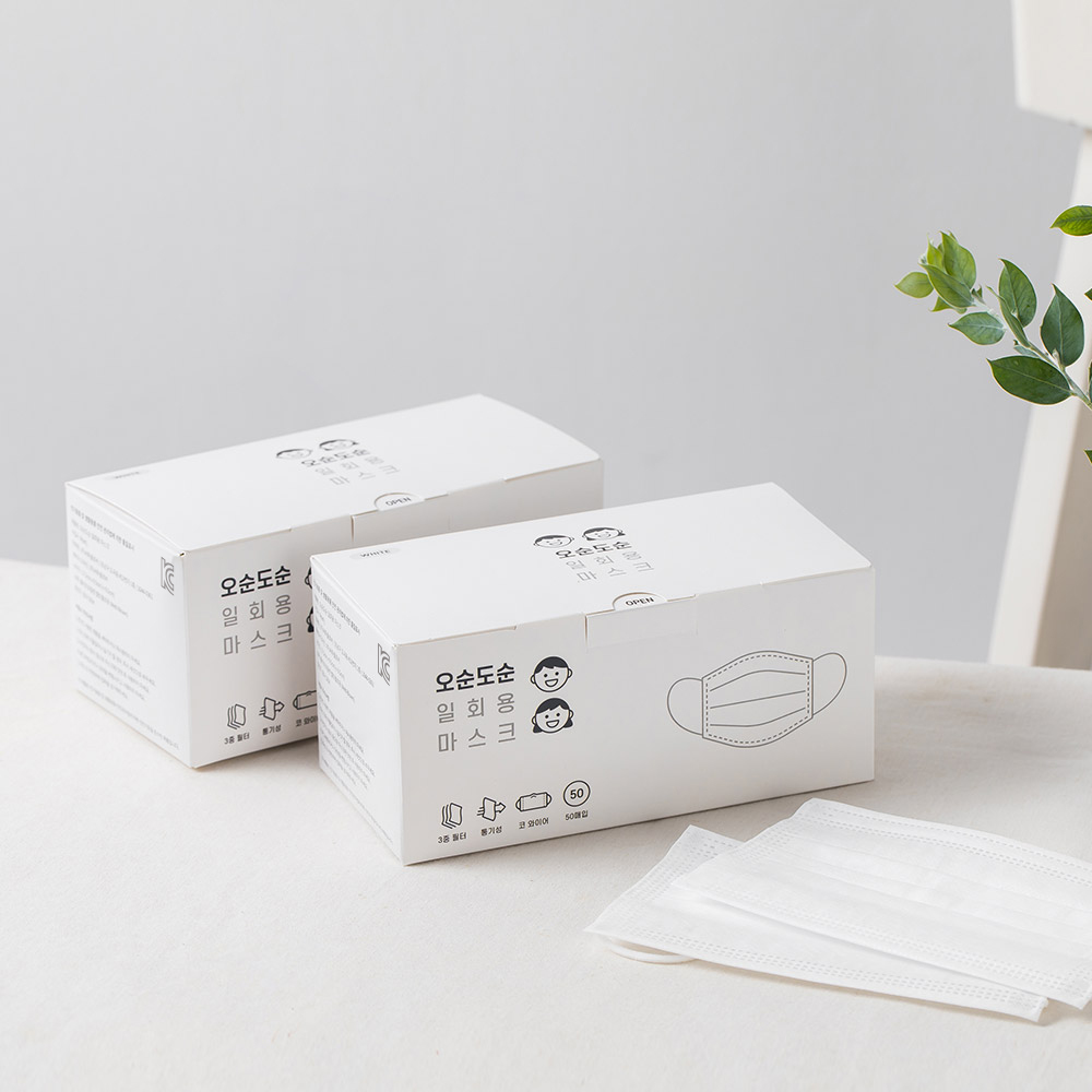 gorgo 고르고 덴탈 오순도순 마스크 일회용 3중 필터 100매
