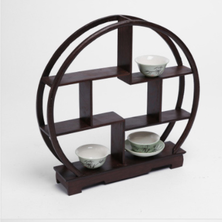 엔틱 작은 소품 미니 나무 커피잔 빈티지 인테리어 장식장