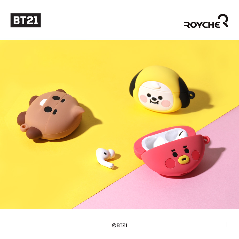 BT21 실리콘 에어팟 프로 케이스 무선 이어폰 쿠키 - 상세 이미지 2