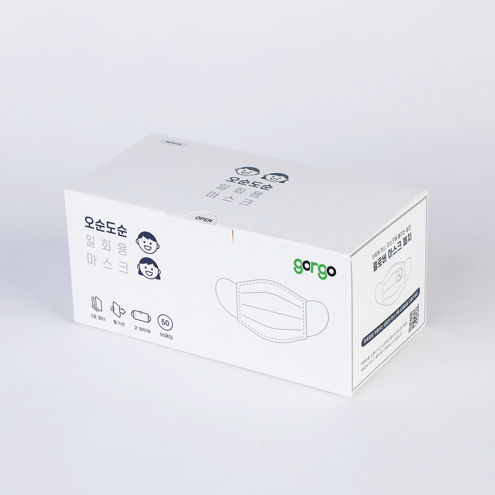 gorgo 고르고 덴탈 오순도순 마스크 일회용 3중 필터 100매