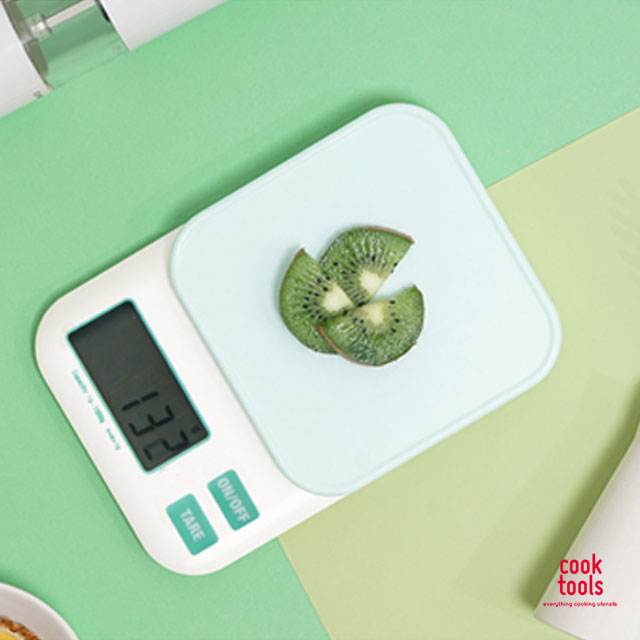 실리콘커버 미니 저울 1kg 커피 베이킹 주방 전자저울 - 메인 이미지