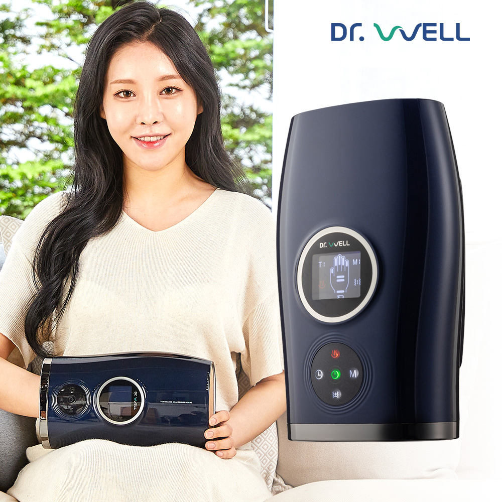 닥터웰 프리미엄 LCD터치 큐어 무선 손 마사지기 DR-852 (네이비) - 상세 이미지 4