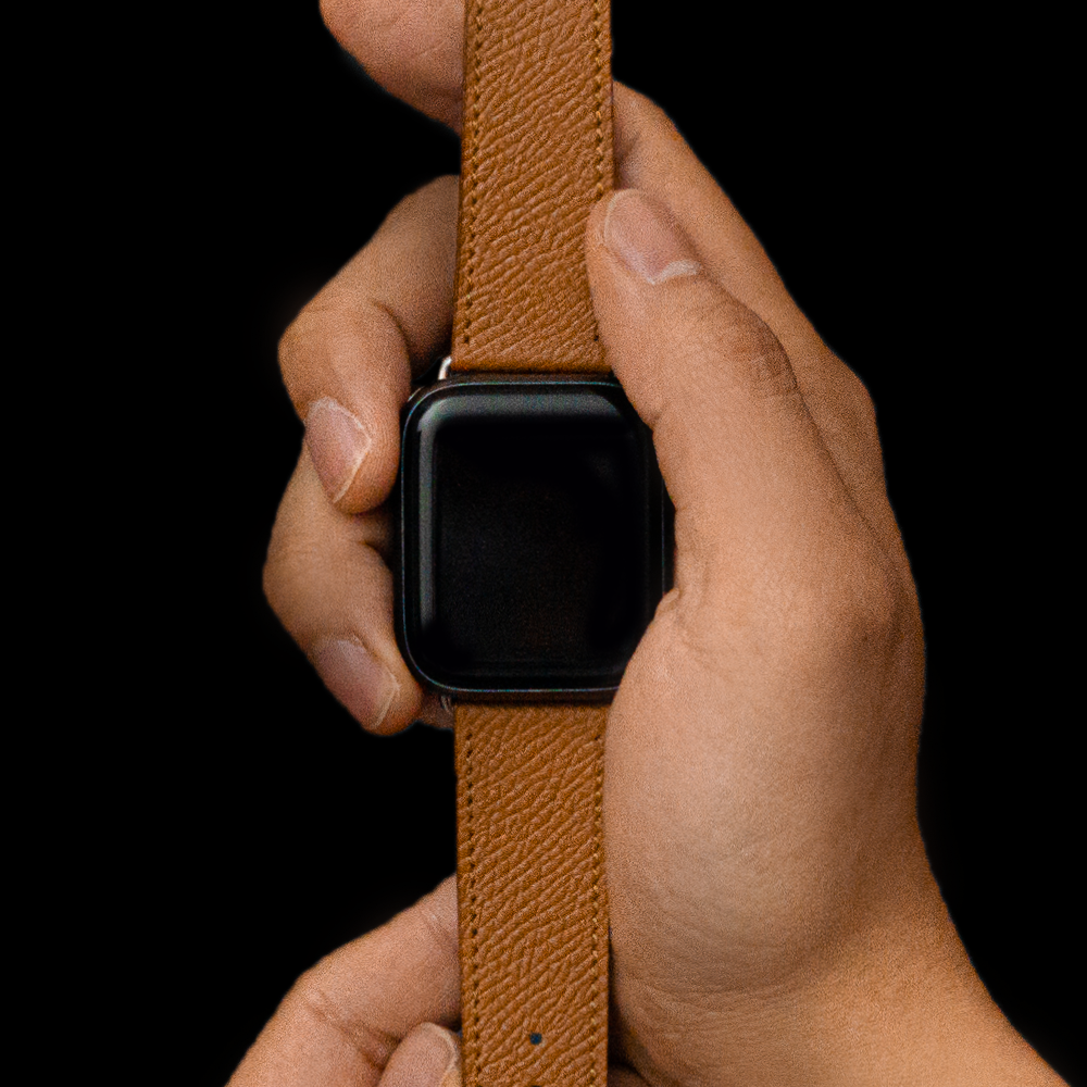 웨어플래닛 애플워치 앱송 핸드메이드 수제 프리미엄 가죽 레더 밴드 스트랩 시계 줄 - 상품 이미지