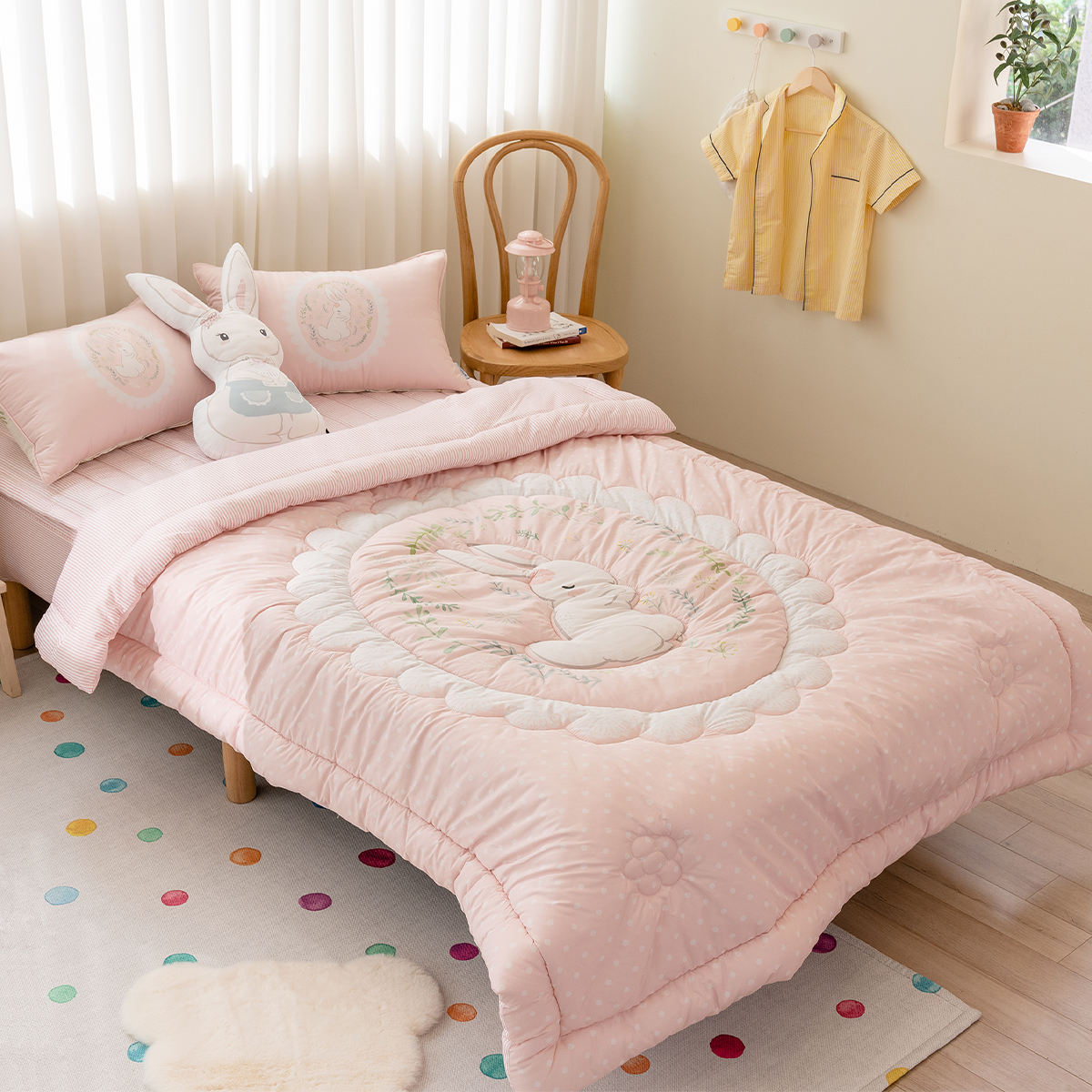 마이하우스 키즈 알러지케어 먼지없는 부드러운 핸드메이드 어린이 사계절 차렵이불 S/SS