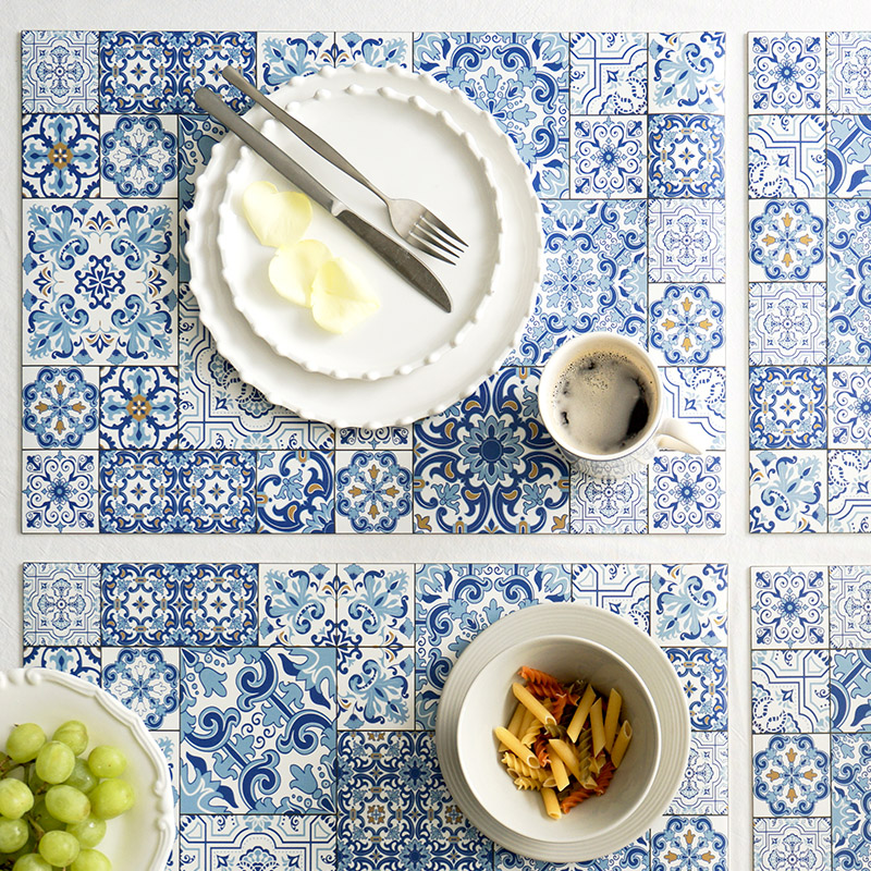 스페인 아다마알마 방수 테이블매트 식탁매트 세빌라블루 45x33