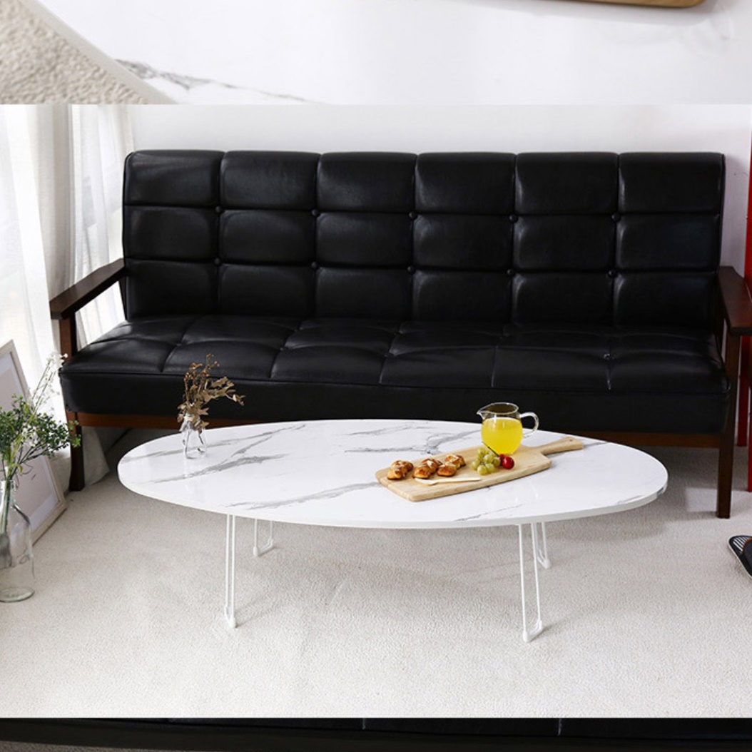 원형대리석테이블 거실용 탁자 높은 소파 테이블 접이식좌식식탁