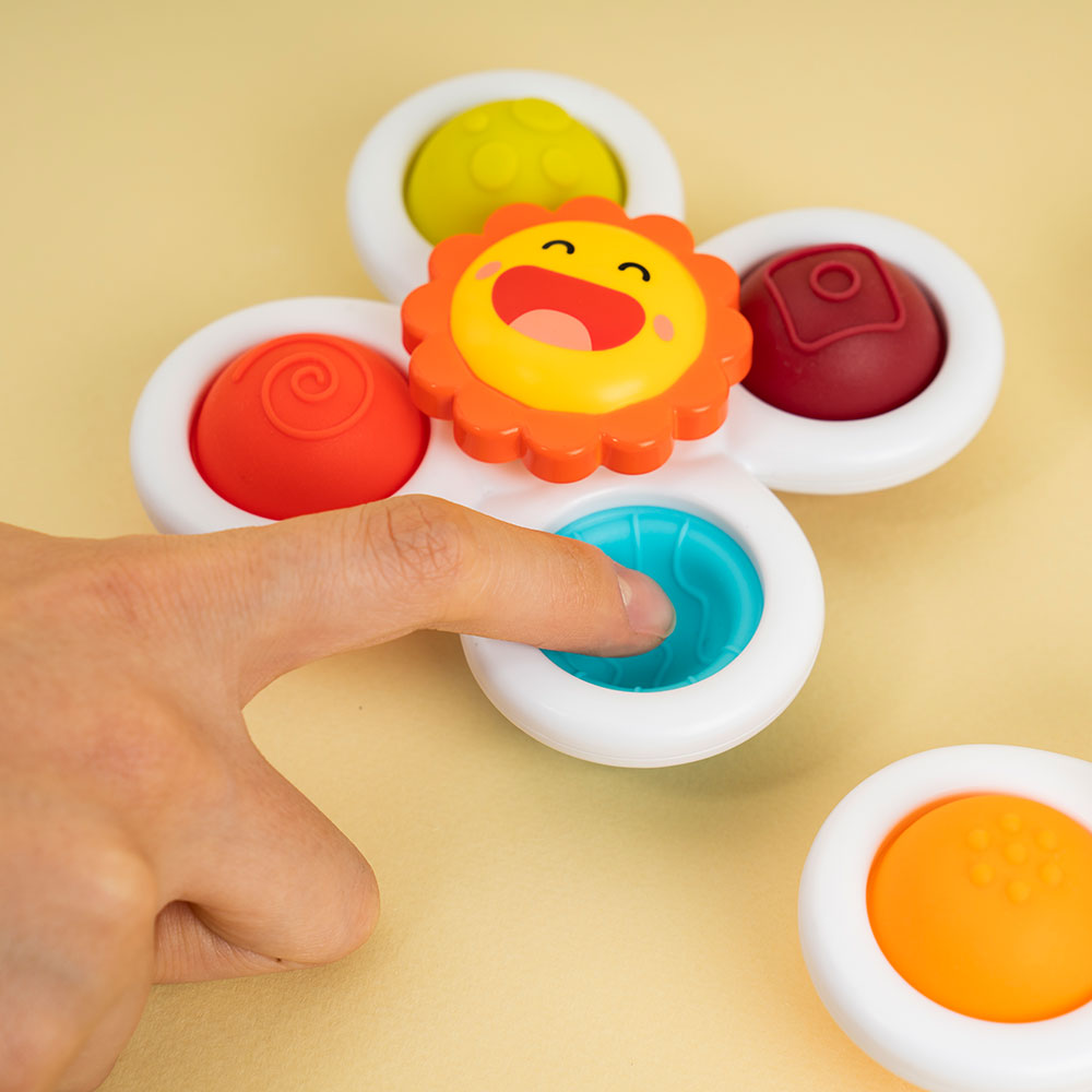 리틀클라우드 돌아기장난감 딸랑이 국민 신생아 목욕 스피너 회전 흡착딸랑이 3종 1세트