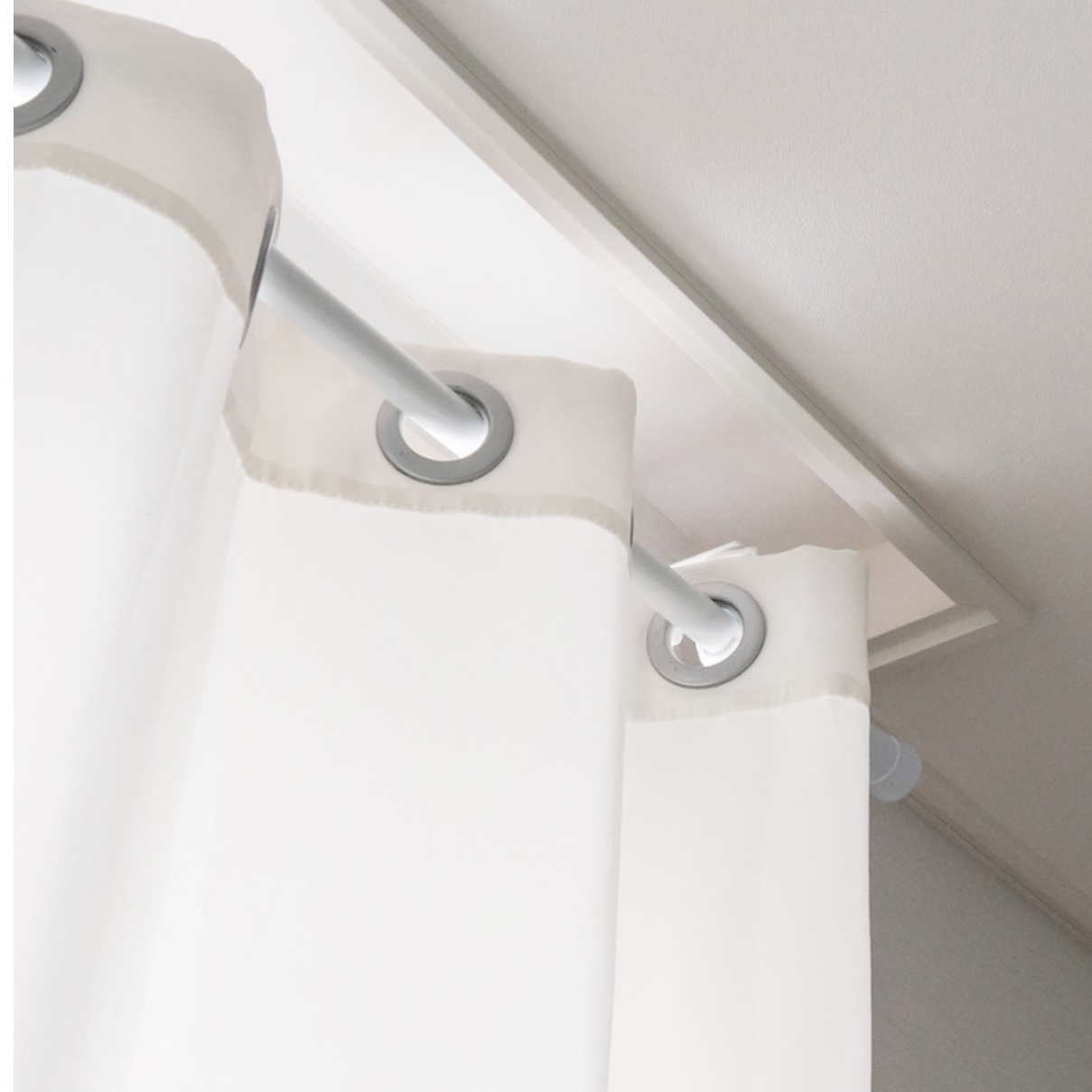 긴 커튼 봉 못없는 커튼 무타공 암막 커텐 달기