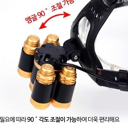 등산용 낚시용 헤드랜턴 머리 전등 작업용 밴드형 헤드라이트 - 상세 이미지 5