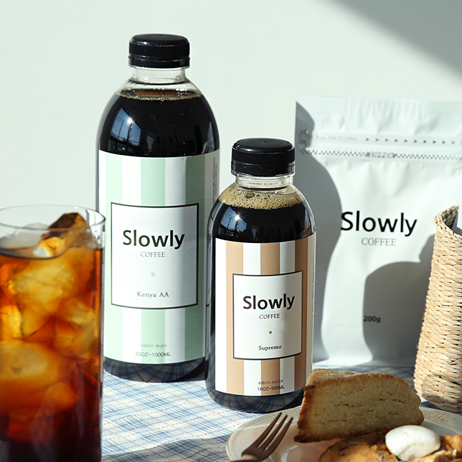 슬로울리 1L+1L 콜드브루 원액 더치커피 브라질 디카페인 외 6종 대용량