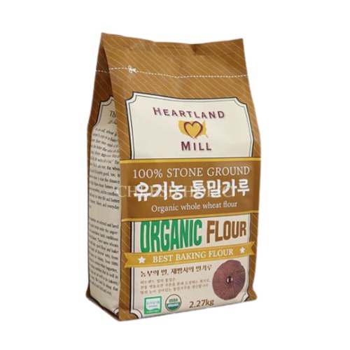 하트랜드 유기농 통밀가루 2.27kg : 한나푸드