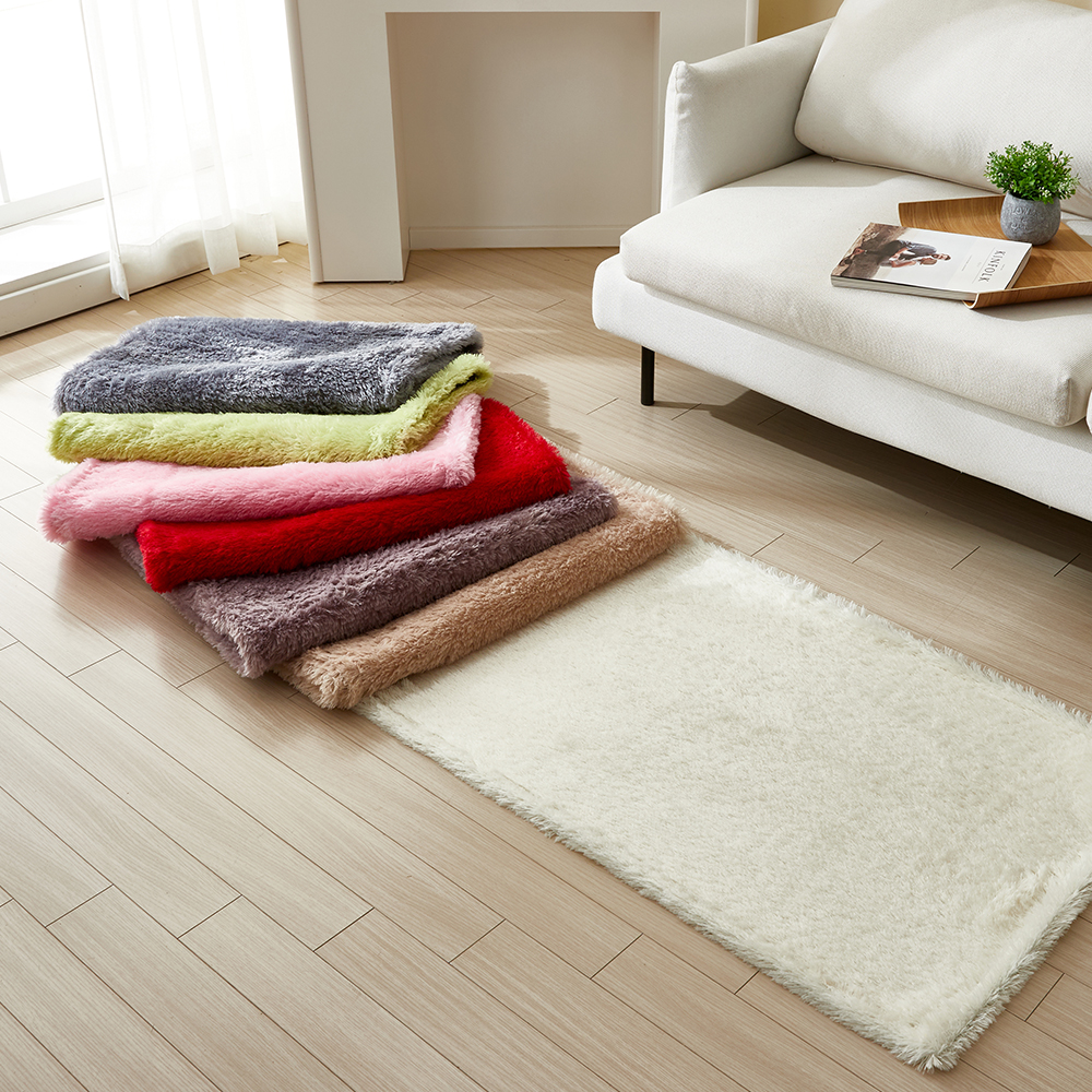 니두스 거실카페트 먼지없는 대형 미니 두꺼운 워셔블 장모 거실 극세사 러그