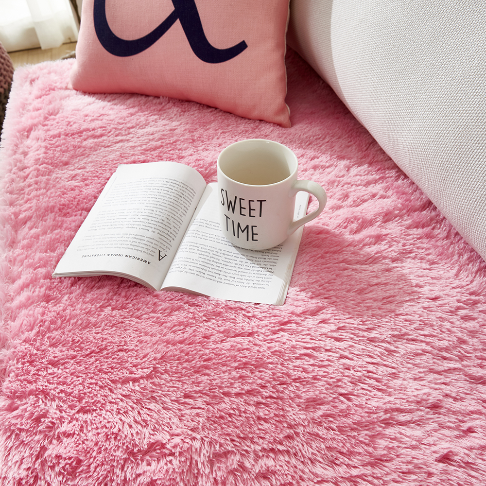 니두스 거실카페트 먼지없는 대형 미니 두꺼운 워셔블 장모 거실 극세사 러그