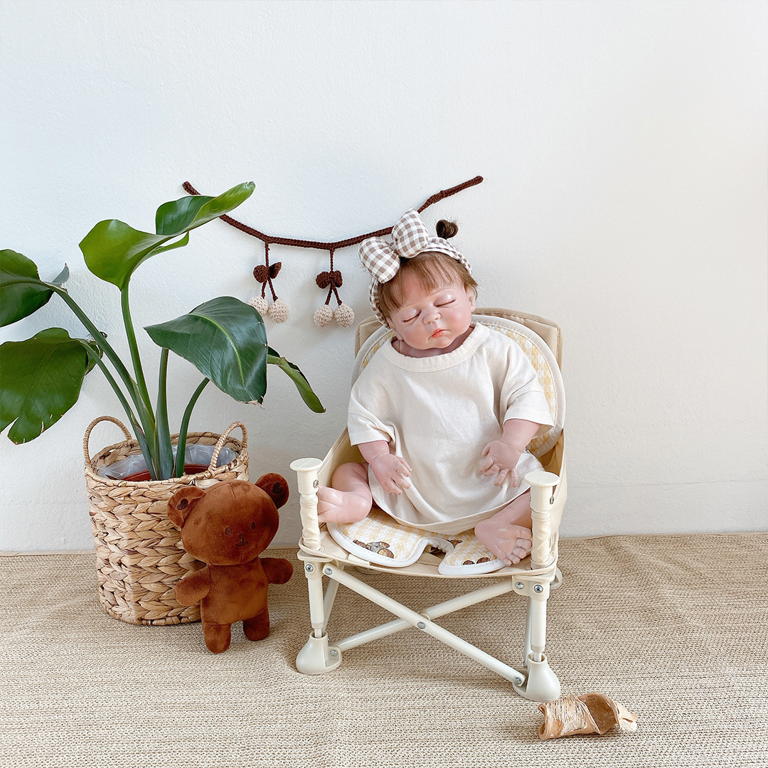 마롤로뜨 아기의자 라이너 뽀글이시리즈 쿨 에어매쉬 휴대용 체어 식탁의자 신생아 여름