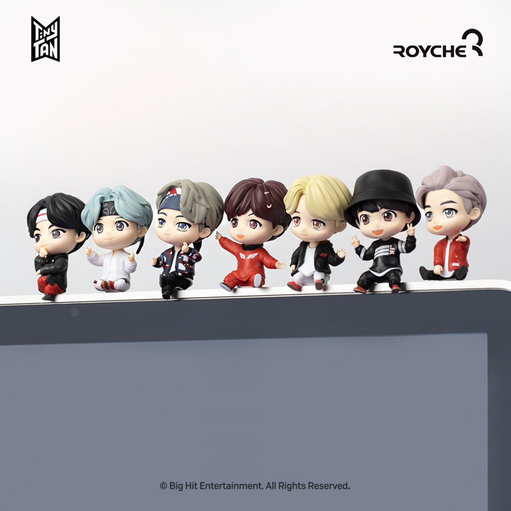 BTS 타이니탄 모니터 피규어 방탄소년단 PC 악세서리 굿즈 장식 지민 - 상세 이미지 2