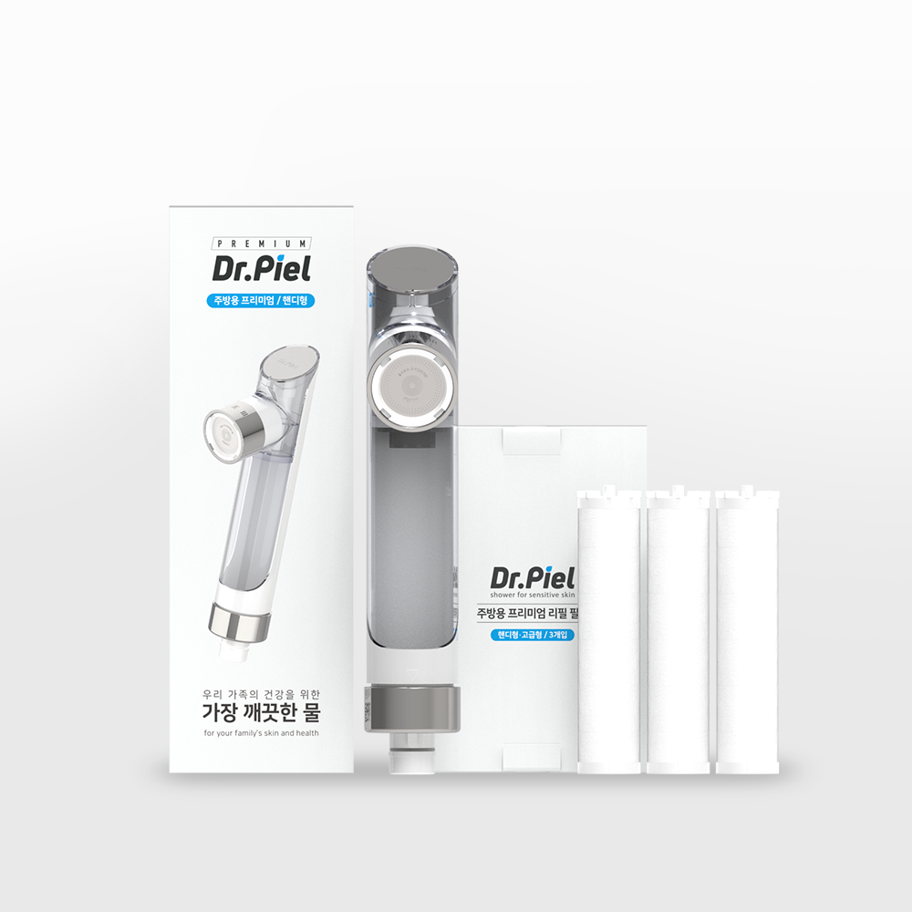 프리미엄 주방용 1년세트 본품+고급형 필터(녹물+염소제거) 3ea
