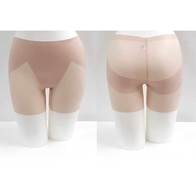 코나 국산 여성사각팬티 누디 햄 노라인 속바지 무봉제 심리스 여성드로즈GR3408 - 상세 이미지 3