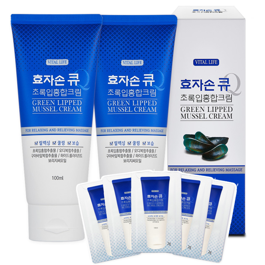 벤스랩 효자손큐 초록입홍합 크림 100ml 1+1(총200ml) 체험분 10ml 제공 사진 1