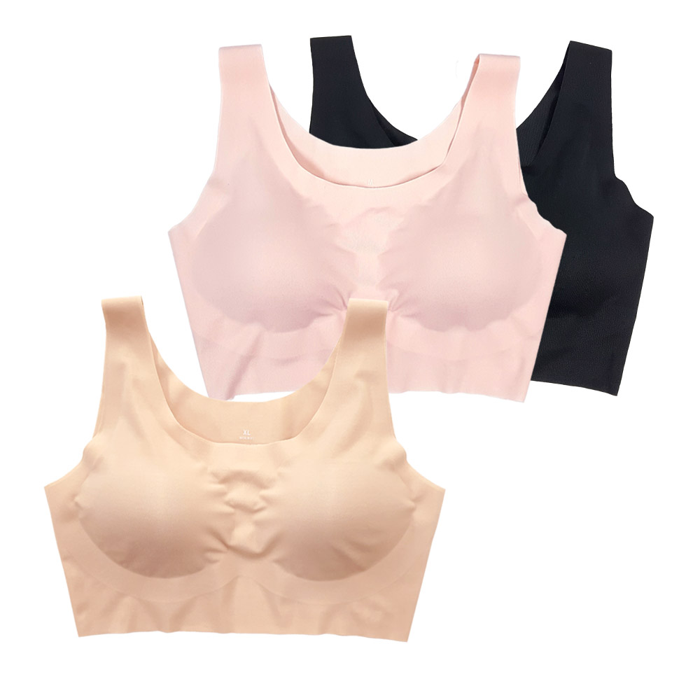 코나 국산 심리스브라 프리컷 인견 노와이어 노라인 수면 무봉제 누디브라탑BR6101 이미지 6