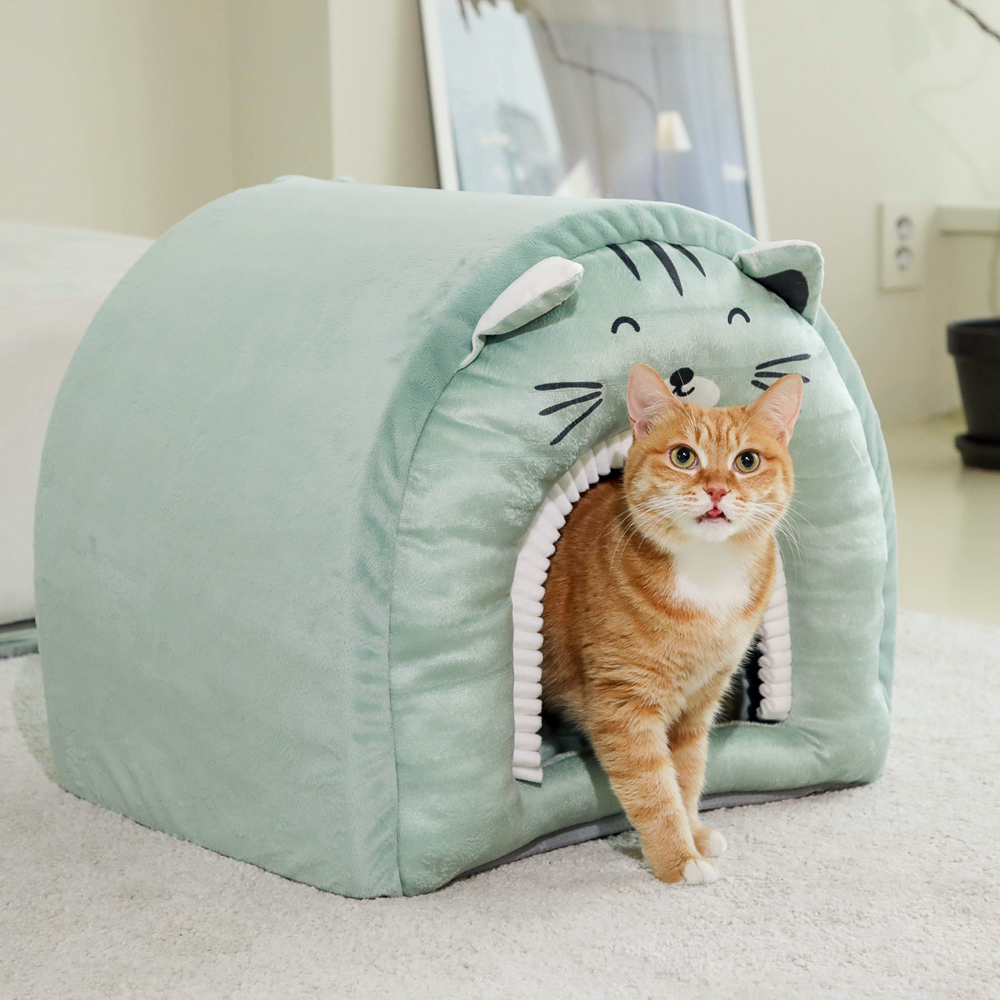 더플래 강아지 고양이 미네뜨 하우스 숨숨집