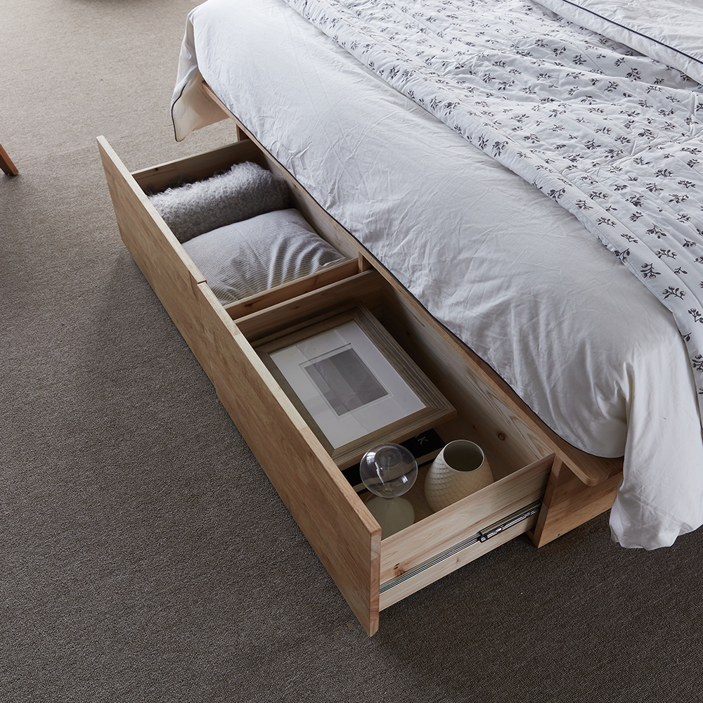 슬립퍼 실비 신혼 부부 트윈 템바보드 원목 호텔 호텔형 침대 프레임 LK 라지킹 A타입 150