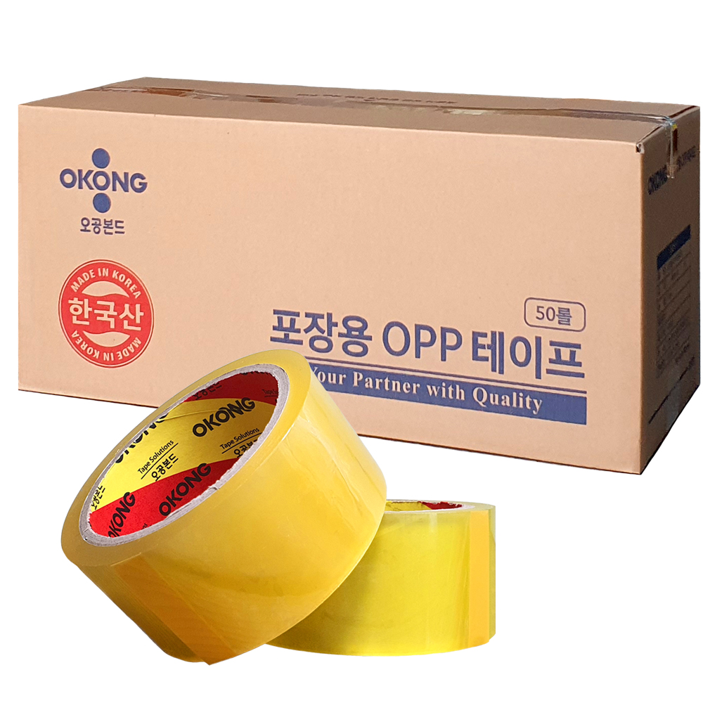 오공 OPP 포장용 박스테이프 투명 5개 - 상세 이미지 2