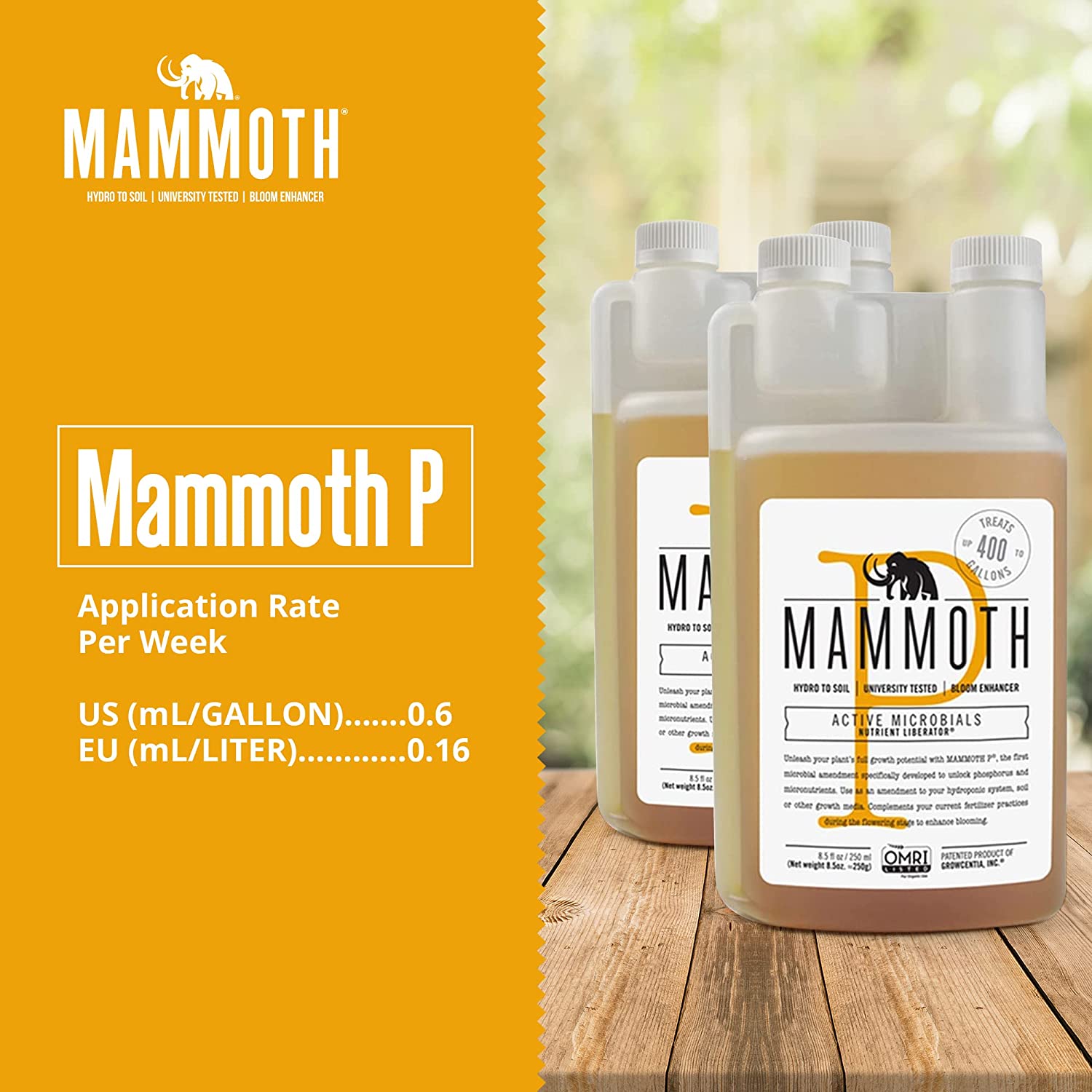 Mammoth P Organic Bloom Booster 미생물 기술