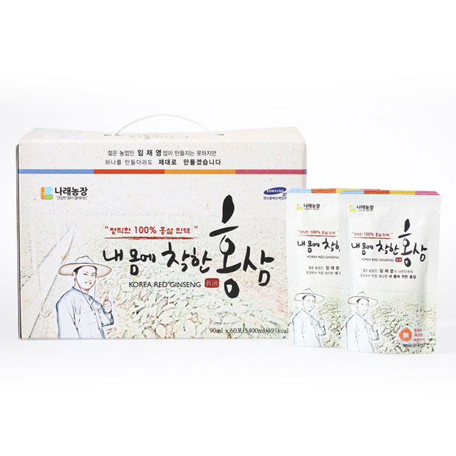 나래 내 몸에 착한 홍삼액 90ml (60포) - 메인 이미지