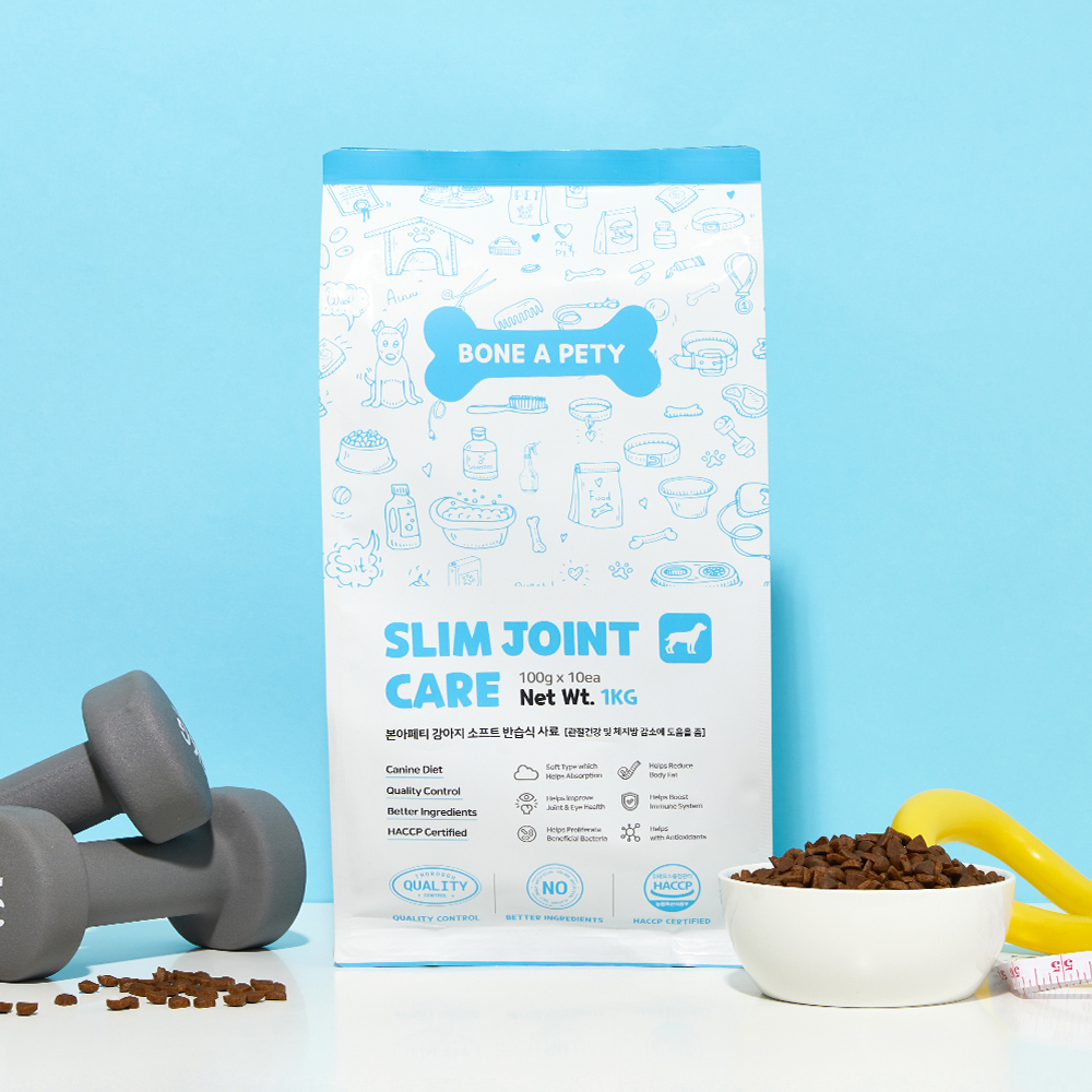 본아페티 강아지 관절 다이어트 체중조절용 소프트 기능성 사료 오리고기, 1kg, 1개