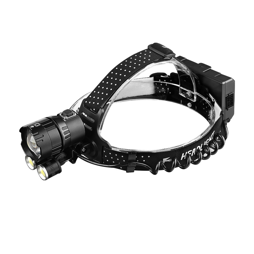 XHP 70 160 헤드랜턴 해루질 등산용 자전거 낚시 랜턴 야간활동용 18650 배터리 사용