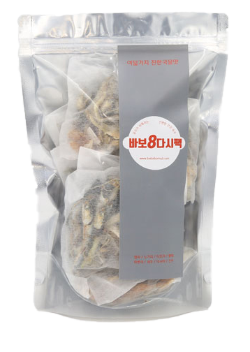 바보상회 8 다시팩 128g(16g x 8개) 멸치육수 디포리육수 8가지 해산물 천연국물팩 - 상세 이미지 2