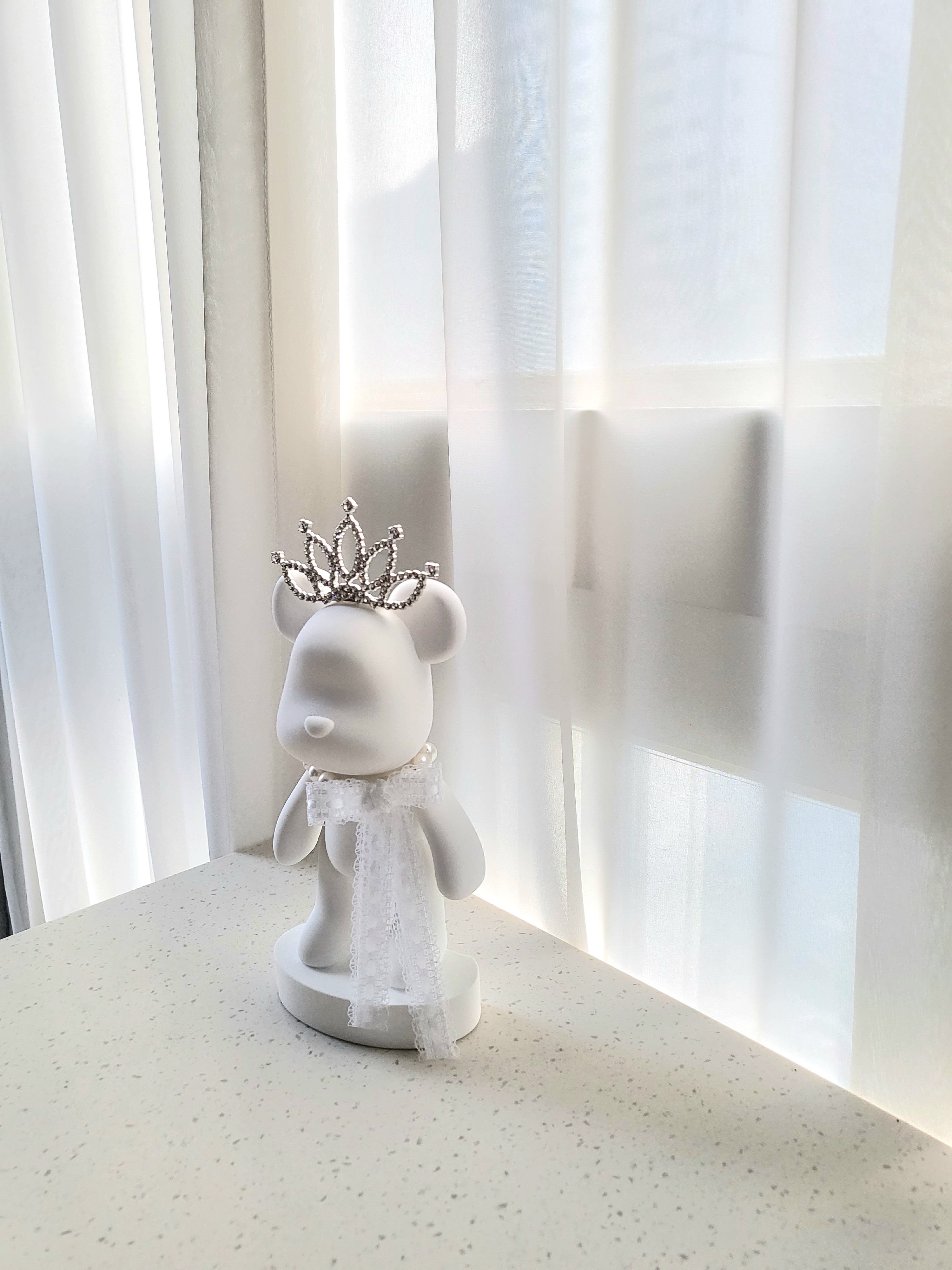 대형 베어브릭 빅베어 석고 방향제 인테리어 소품 집들이 선물 화이트 플라워