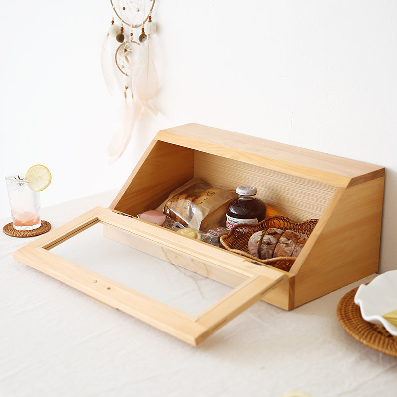 코지니아 원목 다용도함 수납함 브레드박스 장식장 주방정리 야채보관함