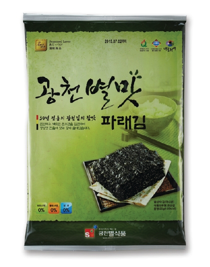 광천 별맛김 전장김 파래조미김 20g x 10봉 이미지 2