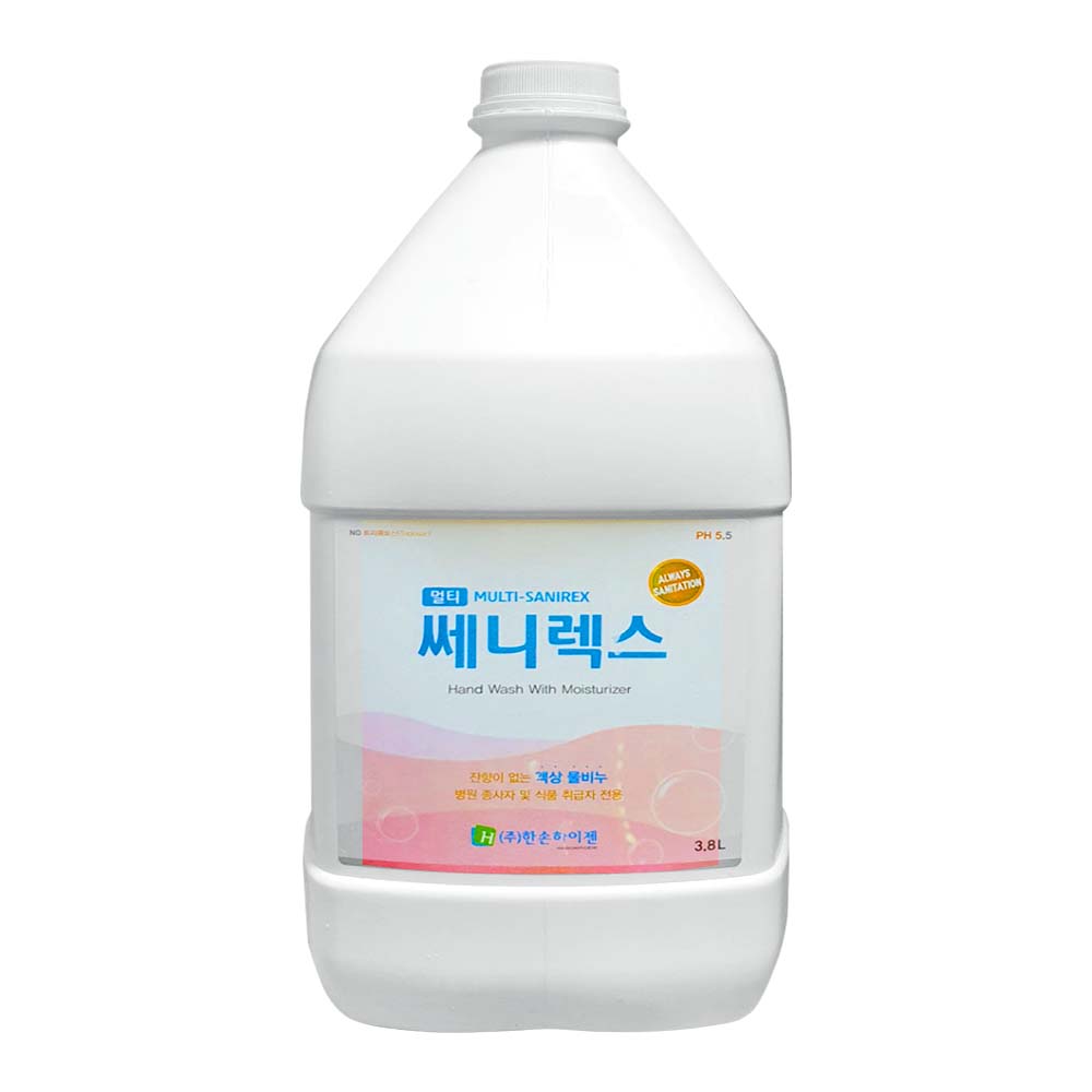 쎄니렉스 3.8L 물비누 거품비누 액상비누 잔향없는 손세정제 - 상품 이미지