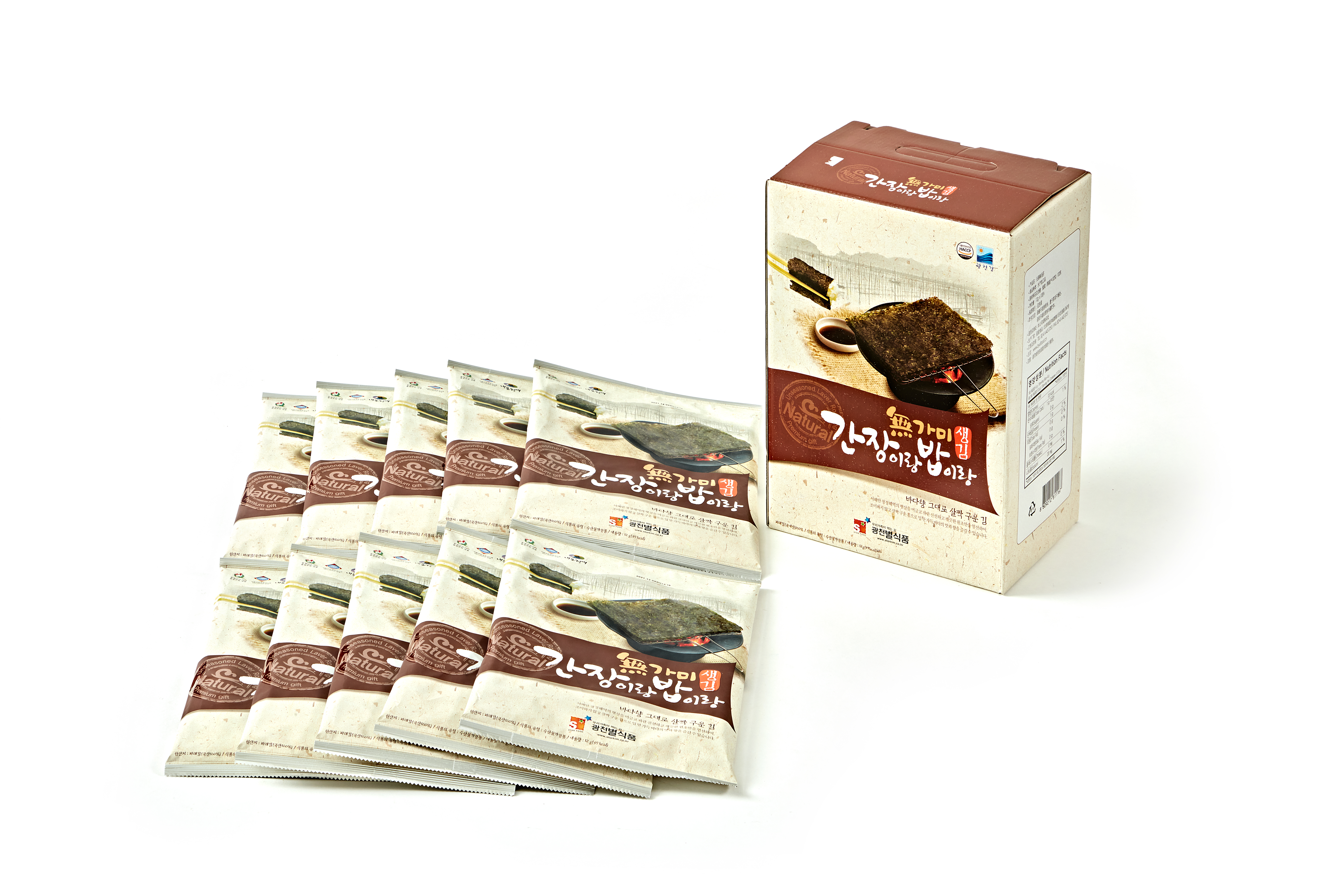 광천 별식품 구운김 무조미 무가미 간장이랑밥이랑 전장김 12g x 10봉 이미지 4