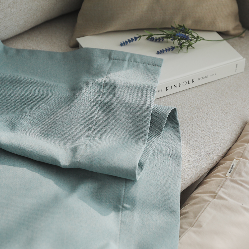 소르르 형상기억 나비주름 암막커튼 거실 안방 방풍 방한 핀형 햇빛차단 난방유지