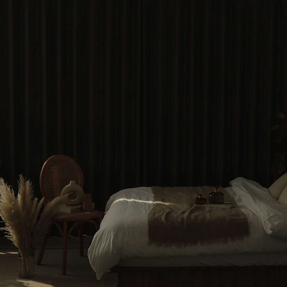 소르르 형상기억 나비주름 암막커튼 거실 안방 방풍 방한 핀형 햇빛차단 난방유지