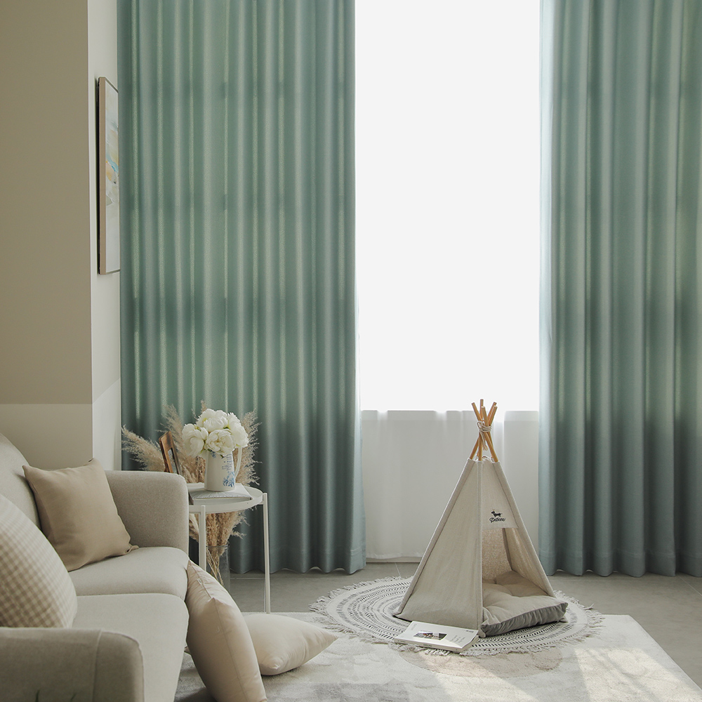 소르르 형상기억 나비주름 암막커튼 거실 안방 방풍 방한 핀형 햇빛차단 난방유지