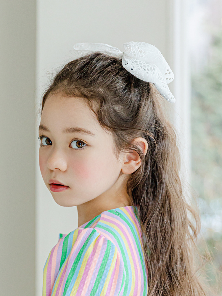 아이니 빅사이즈 페어리본 자동헤어핀 유아머리핀 - 상품 이미지