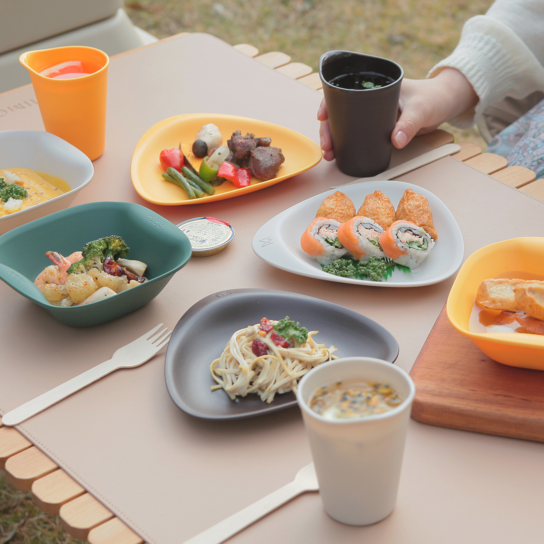 플루딕 캠핑용 식기 세트 12P