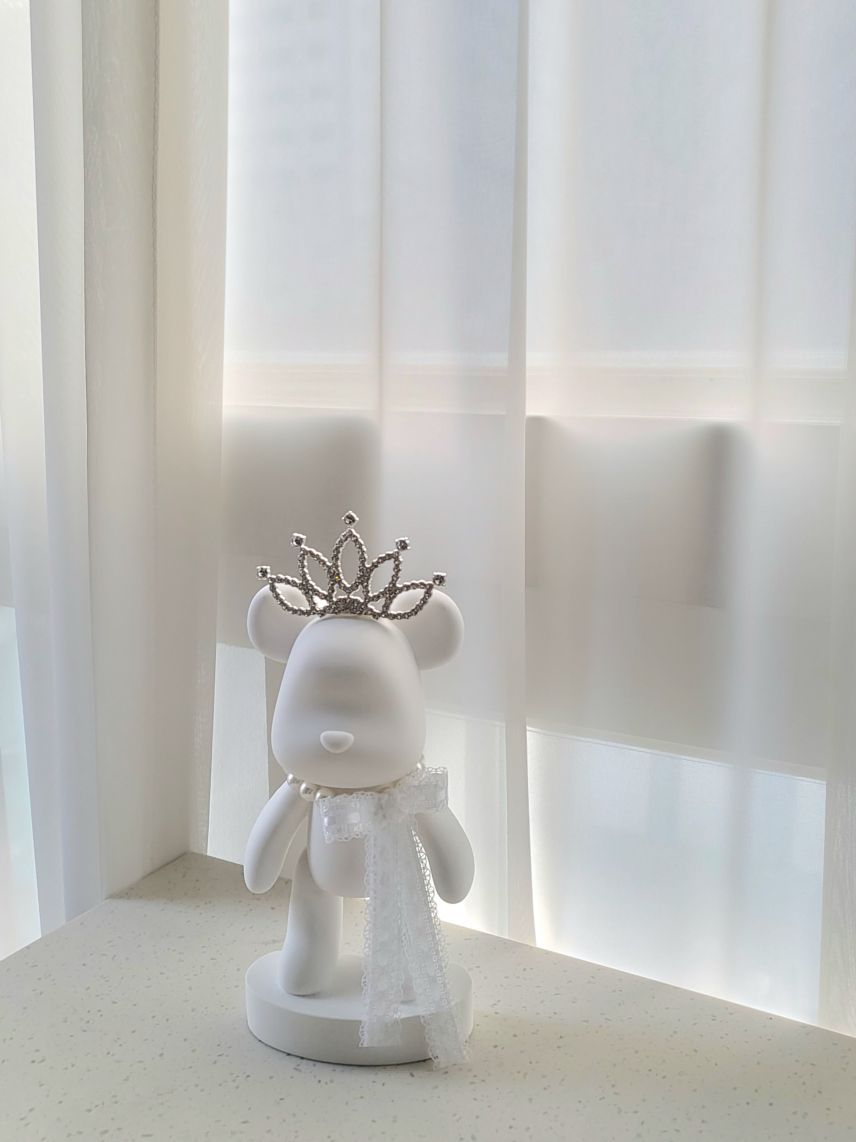 대형 베어브릭 빅베어 석고 방향제 인테리어 소품 집들이 선물 화이트 플라워