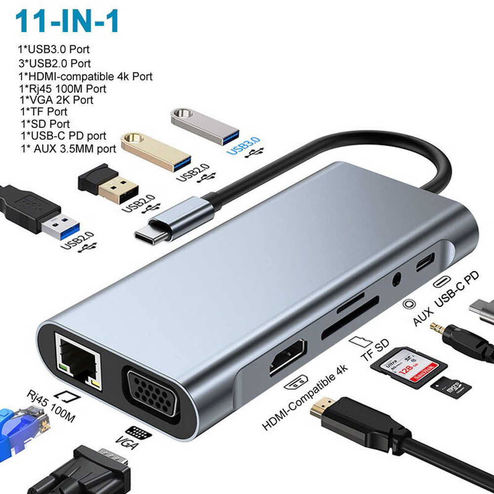 4in1 C타입 to HDMI 멀티허브 노트북 듀얼모니터 확장 복제 어댑터 B5 이미지 8