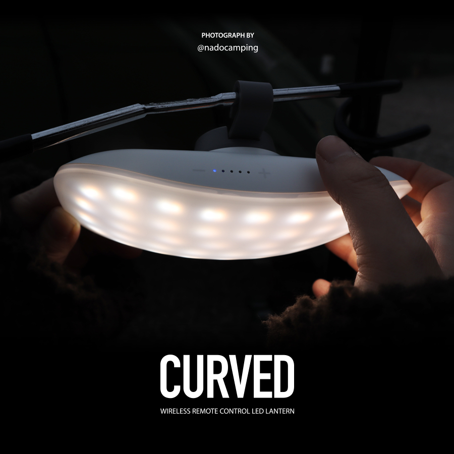 몬스터라이트 커브드 감성캠핑랜턴 LED 무선리모컨 백패킹 텐트 터치 조명