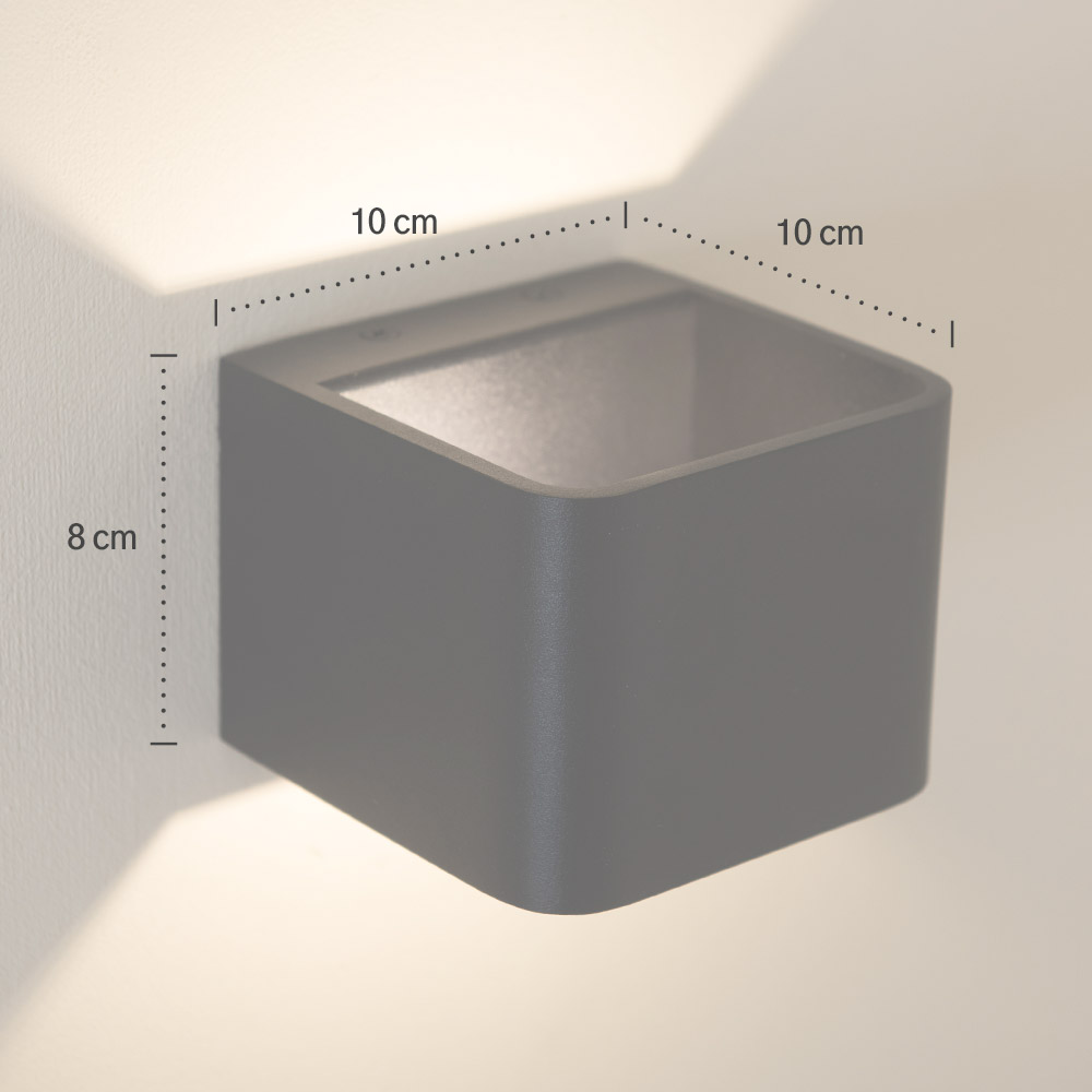 LED 스퀘어 벽등 5W 인테리어조명 실내 무드등 계단 베란다등 - 상세 이미지 3