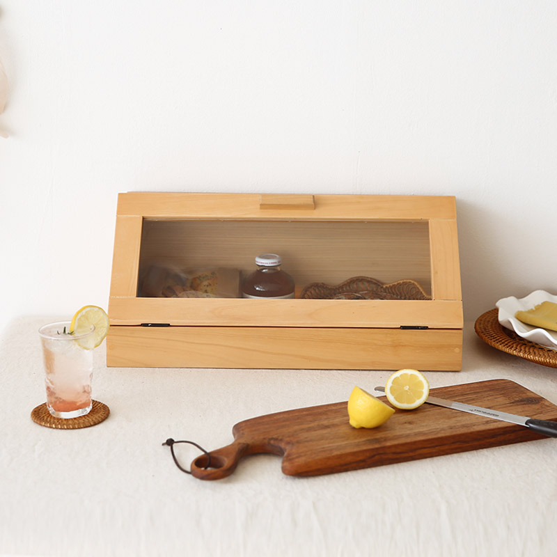 코지니아 원목 다용도함 수납함 브레드박스 장식장 주방정리 야채보관함