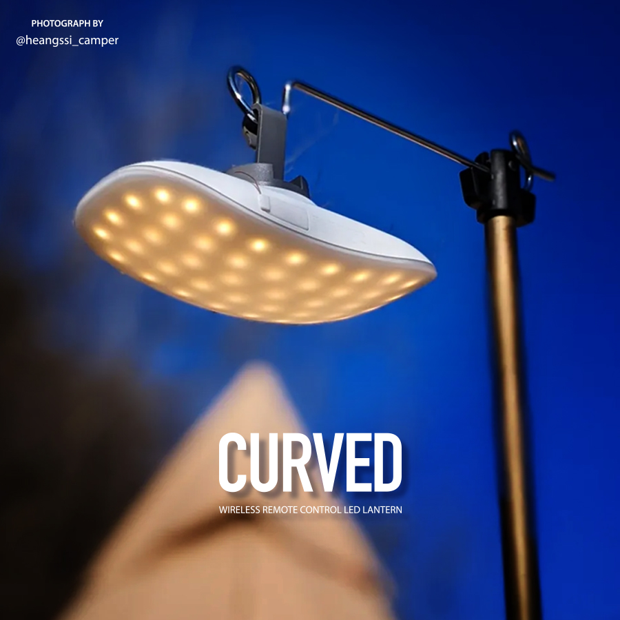 몬스터라이트 커브드 감성캠핑랜턴 LED 무선리모컨 백패킹 텐트 터치 조명
