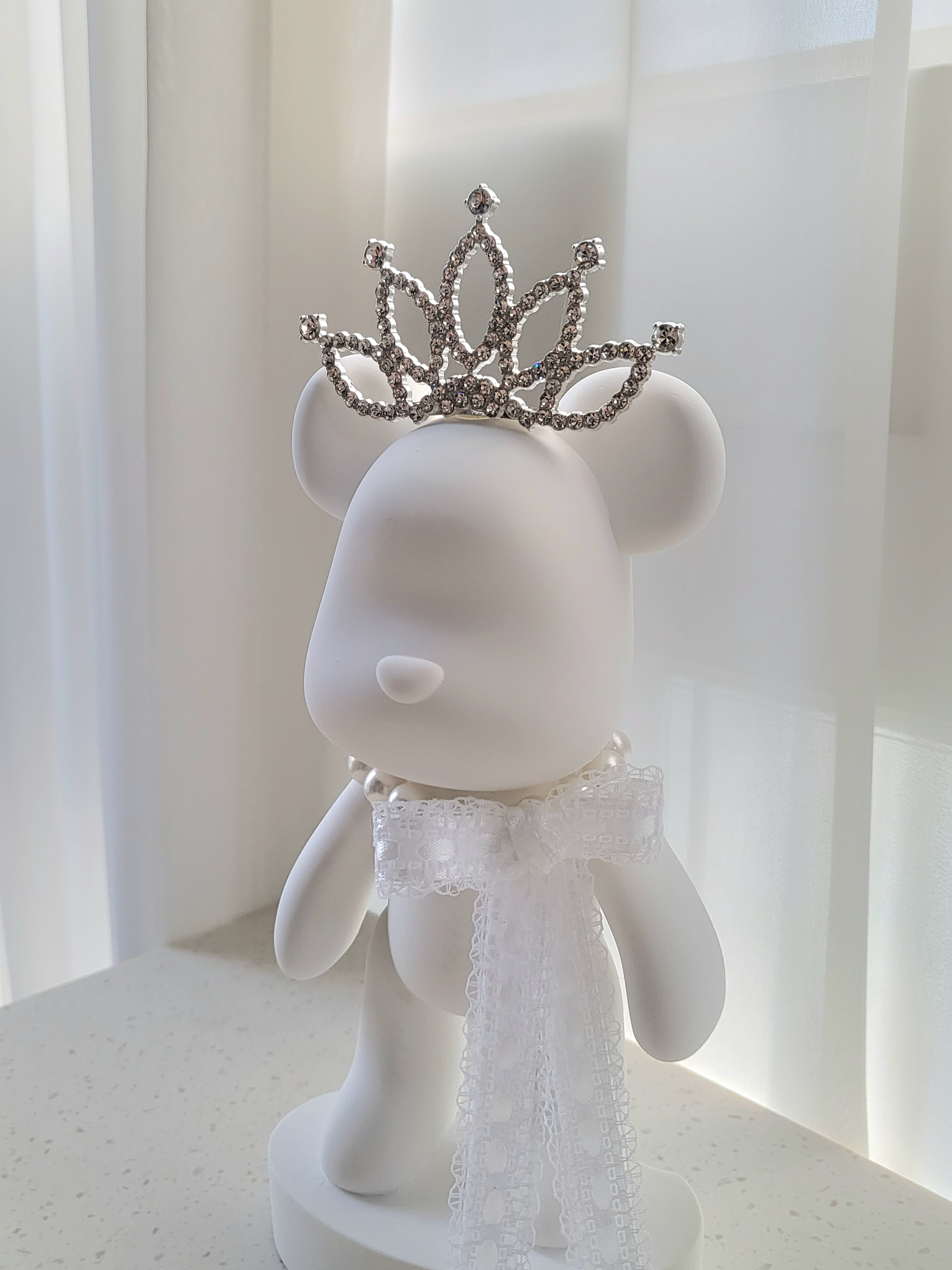 대형 베어브릭 빅베어 석고 방향제 인테리어 소품 집들이 선물 화이트 플라워